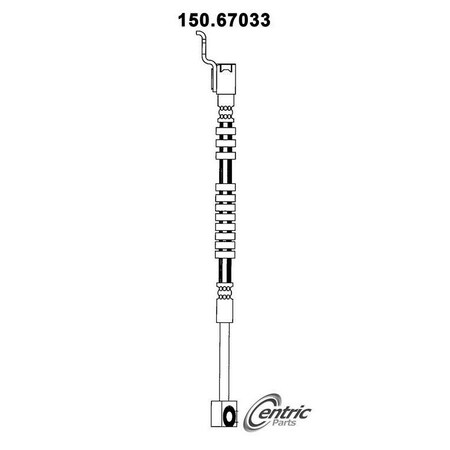 Centric Parts Brake Hose, 150.67033 150.67033